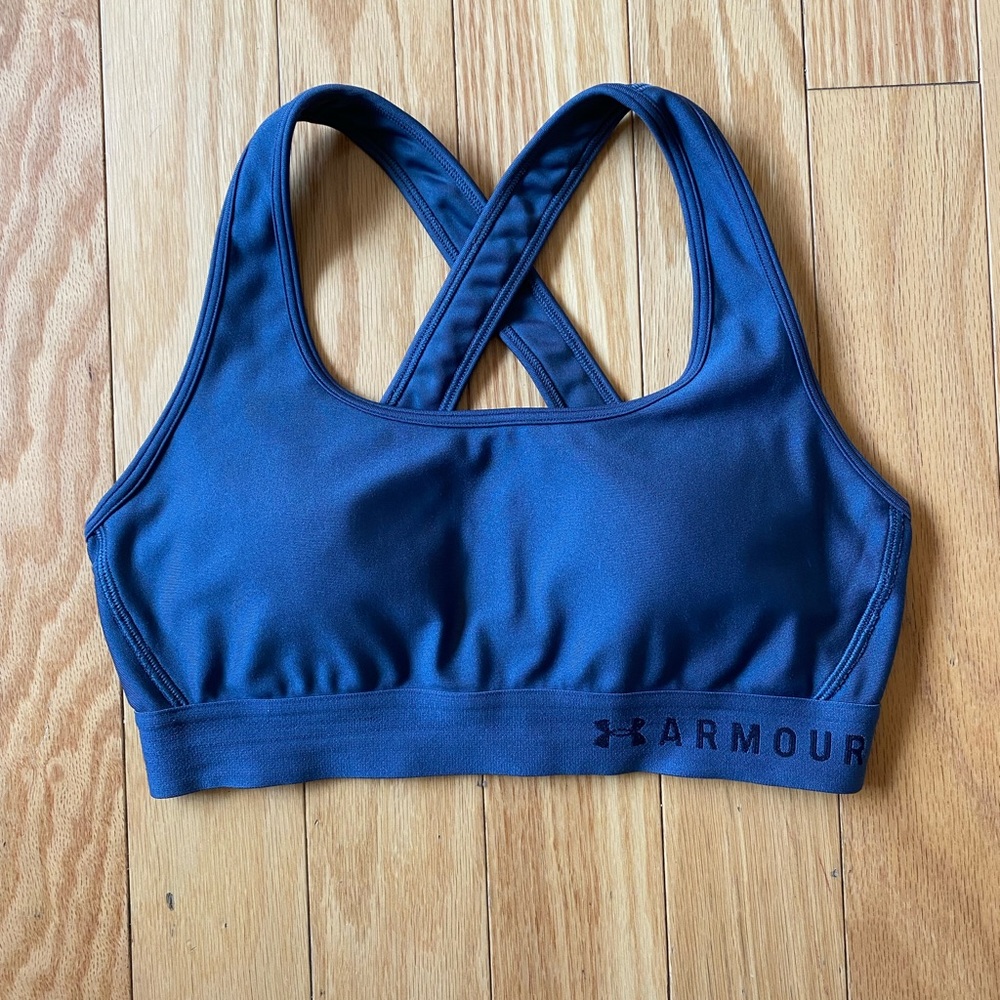 Under Armour Blue Compression Sports Bra Size M
